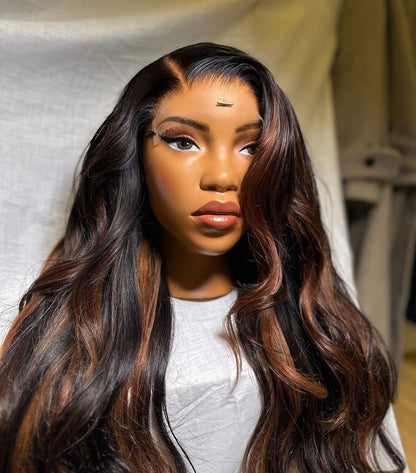 HD 6x6 closure Highlight  wavy frontal