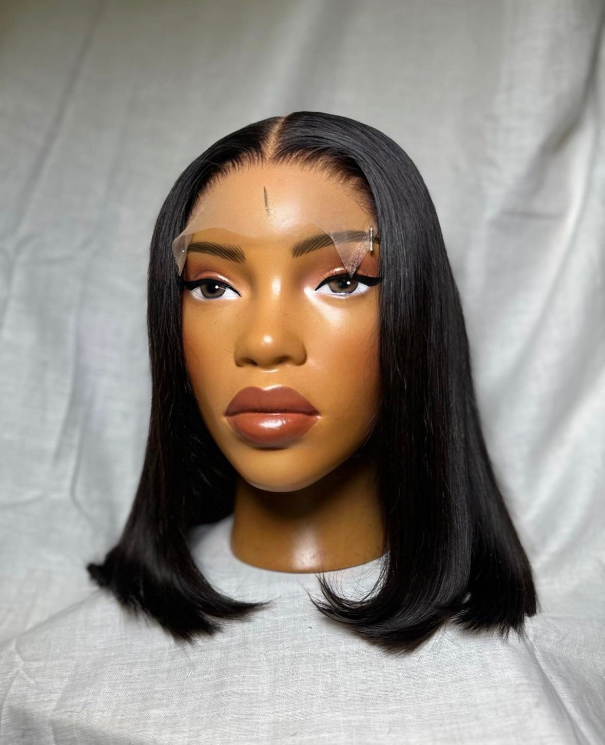 HD 5x5 closure black straight bob