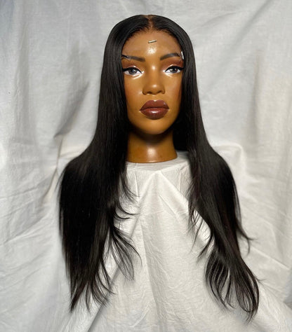 HD 5x5 closure black straight bob