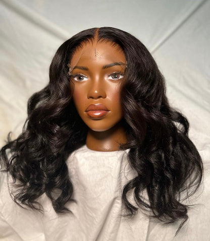 HD 6x6 closure kinky wavy frontal