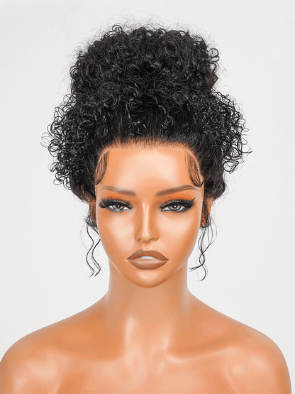Throw On&Go Glueless 360 Wig Flexi-Fit Invisi Drawstring Cap Pre-Anything Super Invisible LY Lace Front Curly Wig