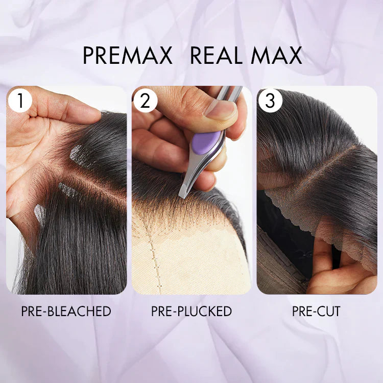 Effortless Water Wave Snugfit Glueless 5x5 Closure Pre-Cut Lace Curly Wig