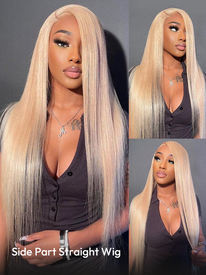613 Blonde Long Straight and Body Wave Human Hair Super Invisible LY Lace Front Wig