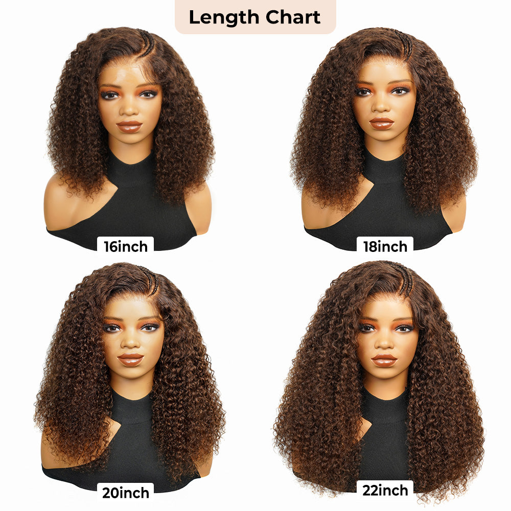 Cocoa Glueless 5*5 LY Transparent Lace Wigs