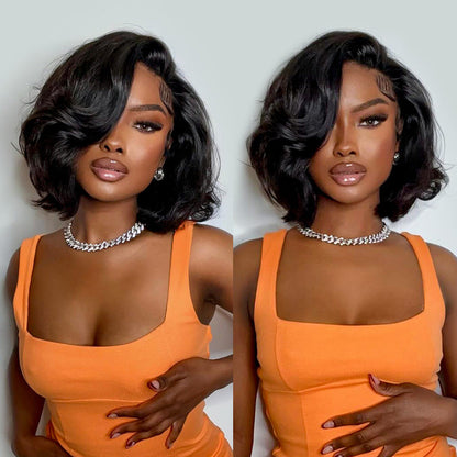 Body Wave Super Invisible LY Lace Front Bob Wig