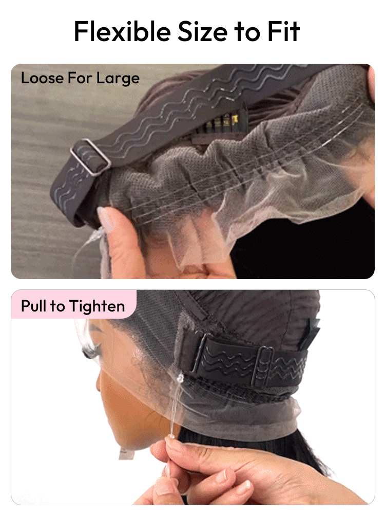 Chocolate Brown Deep Wave Invisi Strap Snug Fit 360 Lace Frontal Bleached Knots Glueless Lace Wig