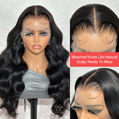 Pre Plucked 360 Lace Wigs Human Hair Transparent Ponytail Wig