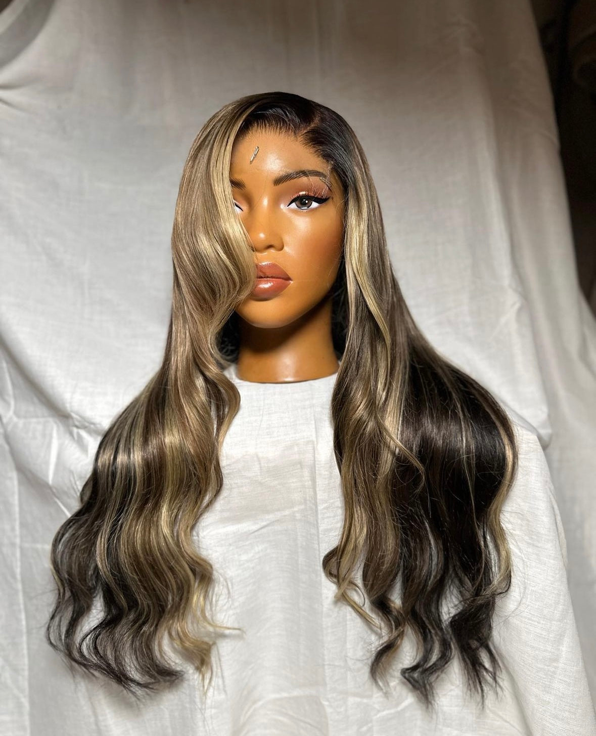 HD 6x6 closure highlight wavy frontal unit