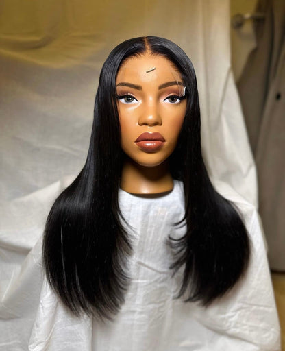HD 6x6 closure black straight frontal