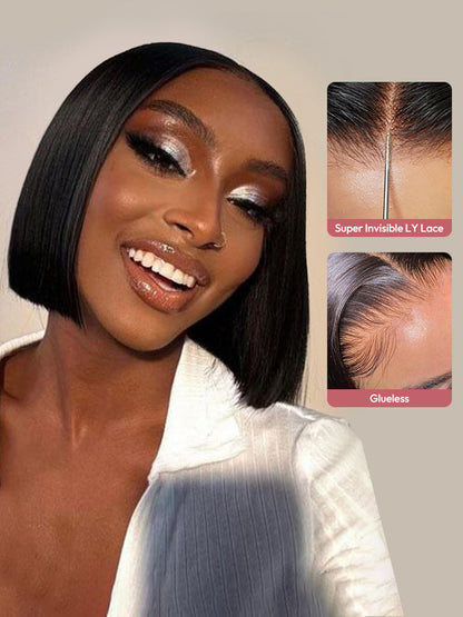 Short Straight Wigs Super Invisible LY Lace Bob