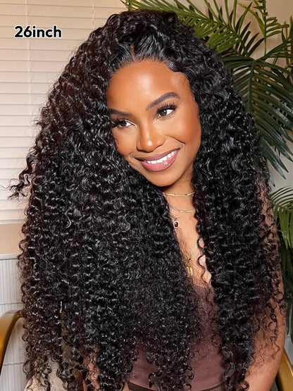 Deep Wave HD Transparent Lace Frontal Wigs Invisible HD Lace Wig