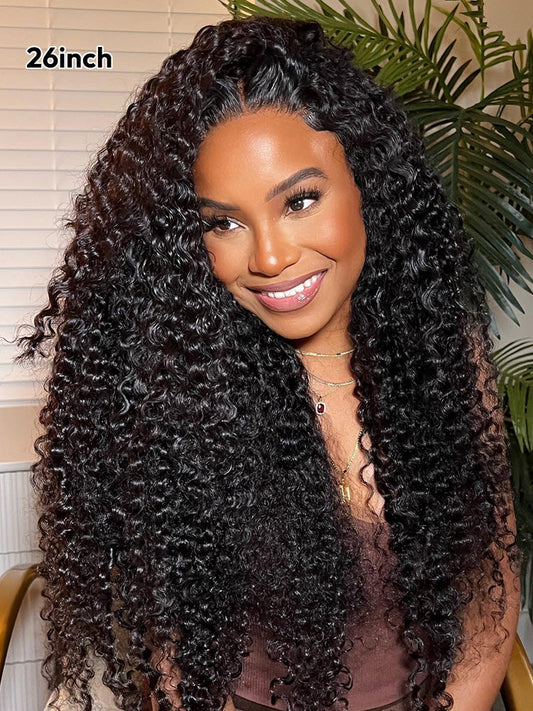 Deep Wave HD Transparent Lace Frontal Wigs Invisible HD Lace Wig