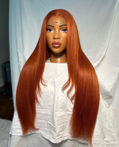 HD 13x6 Ginger straight frontal unit