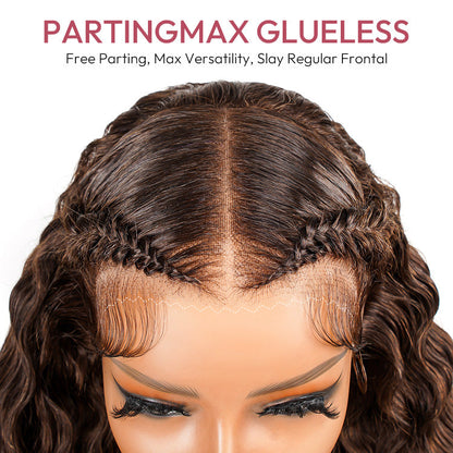 Brown Pre-Braided Deep Crimped Stylist Wig Knotless 13x6 Super Invisible LY Lace Front Wig