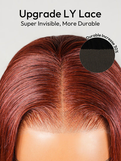 Mera Red Customized Wave Wig Colored Human Hair Pre-Everything Lace Front Wig