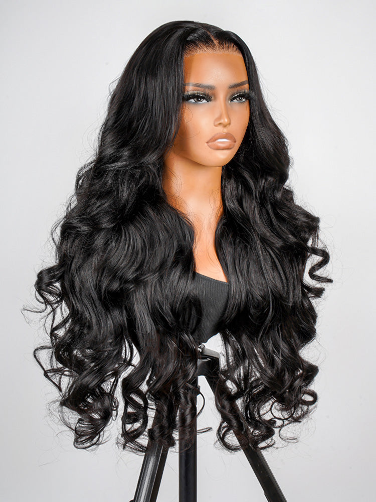 Glueless Ocean Wave Wig 13x4 Lace Frontal Pre-plucked&bleached
