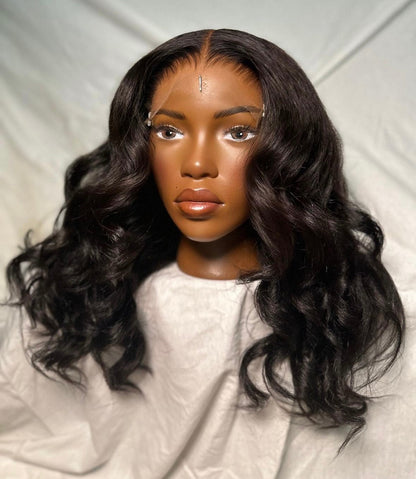 HD 6x6 closure kinky wavy frontal