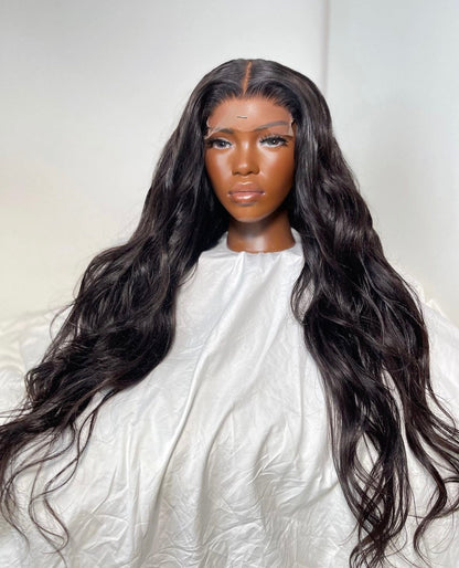 HD 5x5 closure black bodywave frontal unit