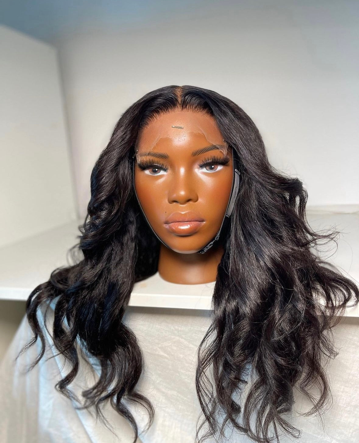 HD 6x6 closure black kinky wavey frontal unit