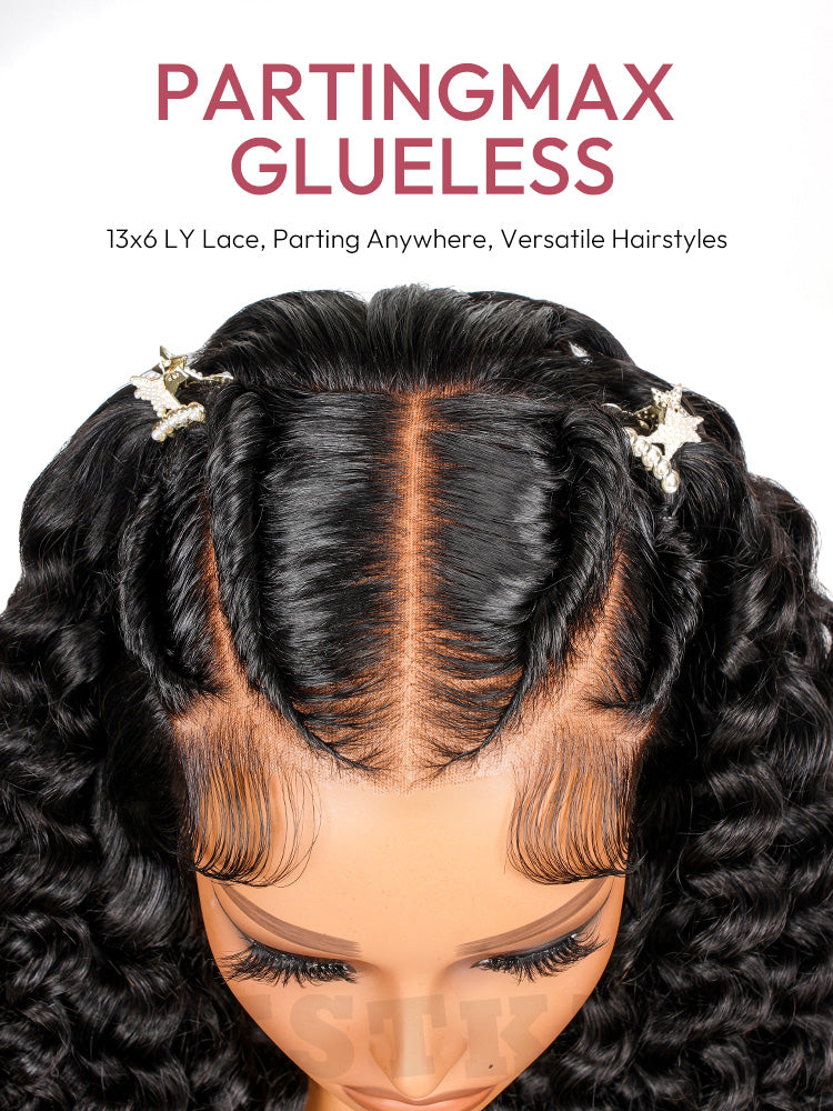 Pre-Braided Stylist Wig Loose Deep Human Hair Wig 13X6 Knotless Super Invisible LY Lace Front Wig