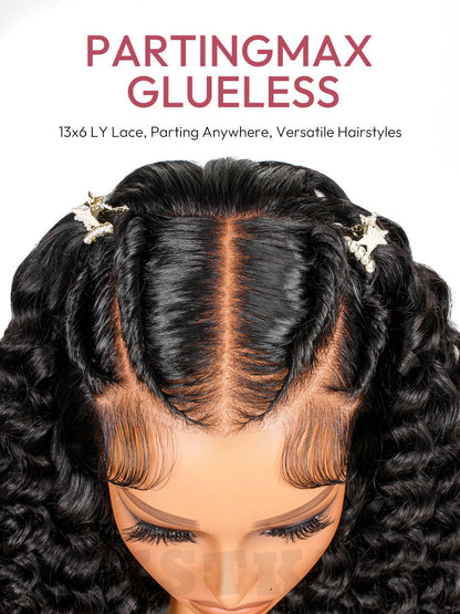 Pre-Braided Stylist Wig Loose Deep Human Hair Wig 13X6 Knotless Super Invisible LY Lace Front Wig