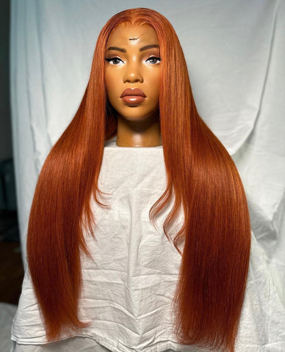 HD 13x6 Ginger straight frontal unit