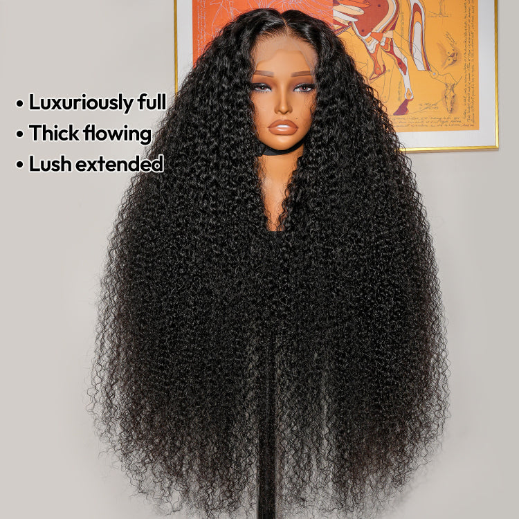 Long Curly Wigs 13*6 Invisible HD Lace Front Wigs Pre-plucked Human Hair Wig