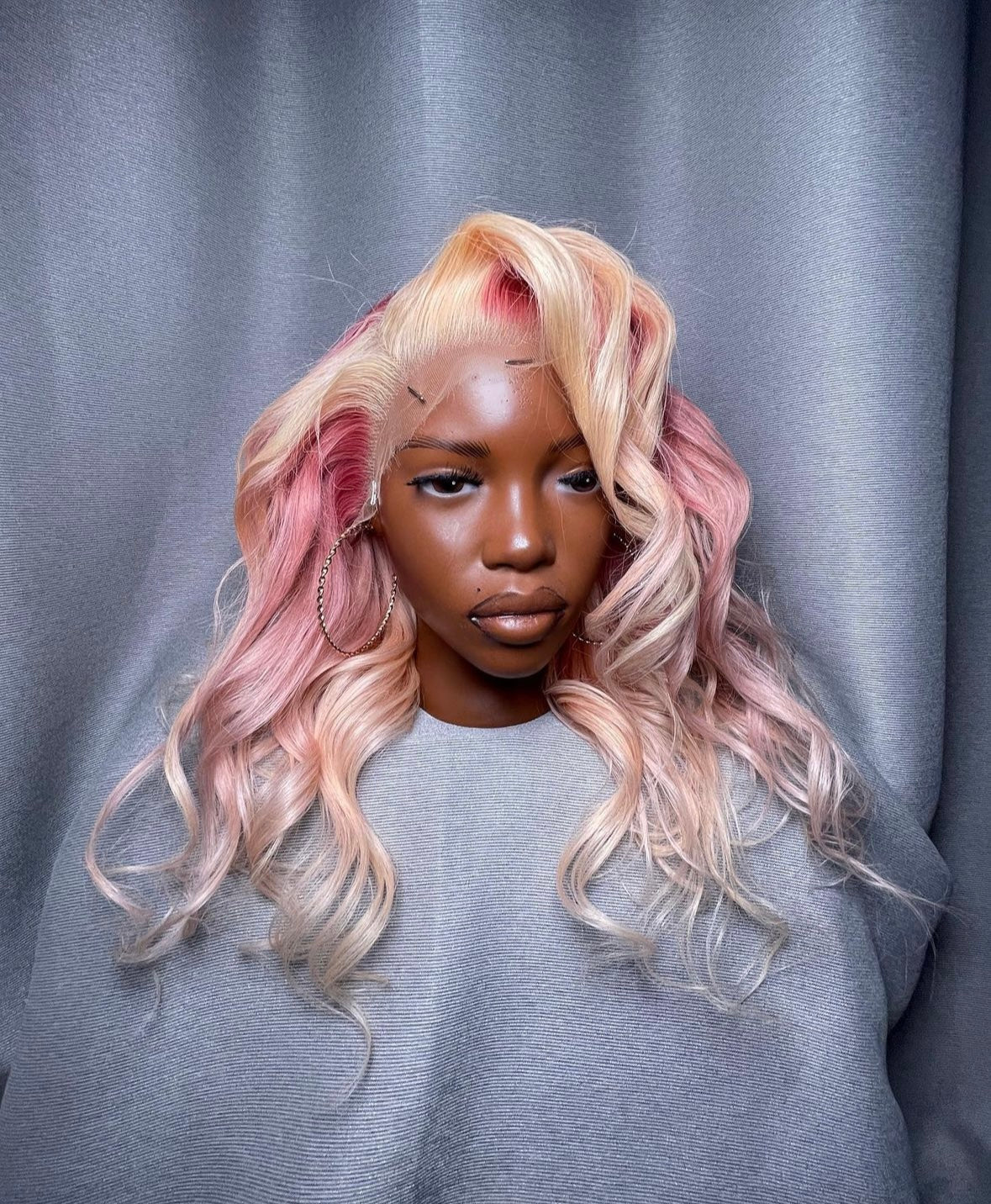 HD 13x4 Strawberries and cream wavy frontal unit