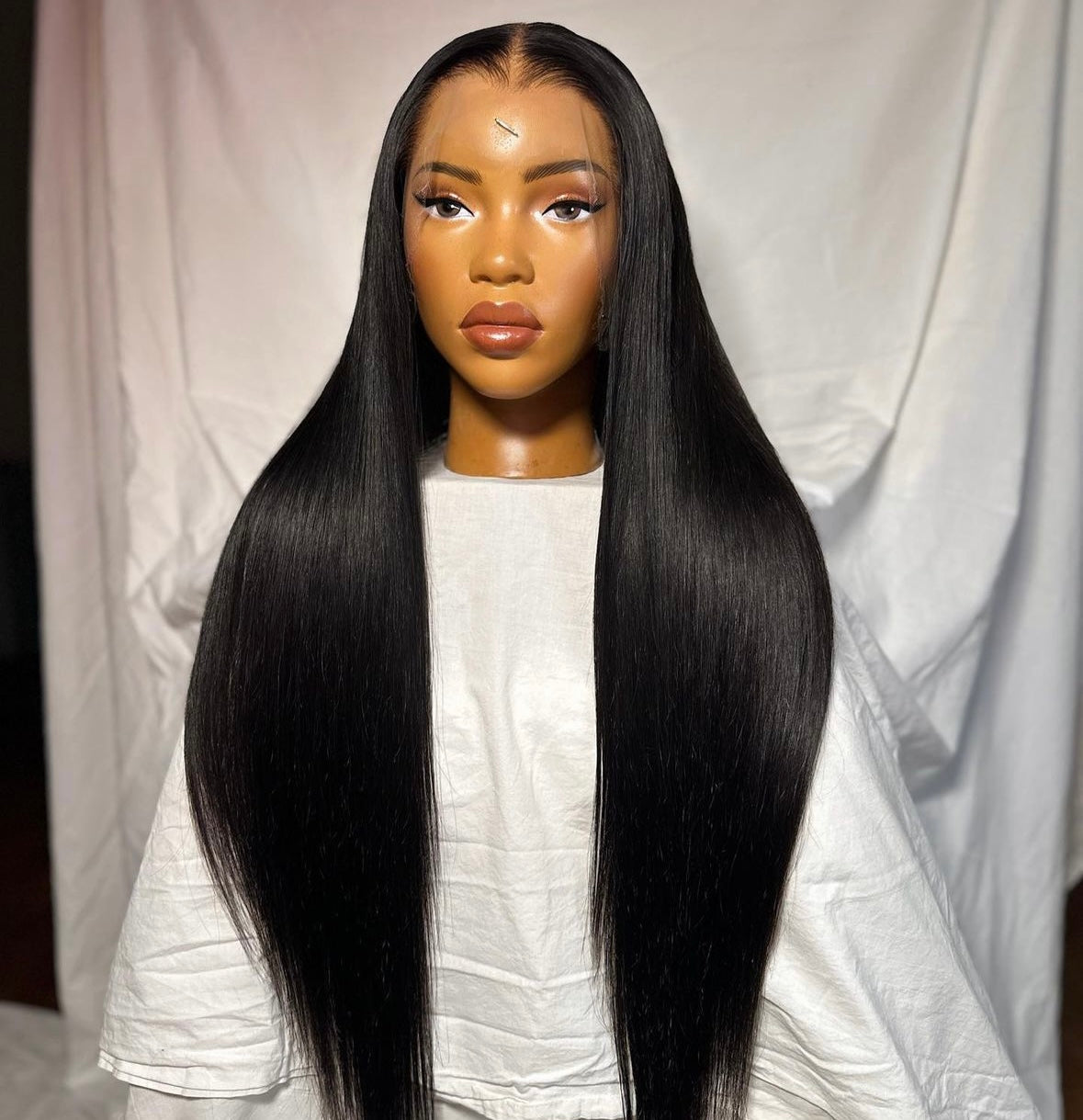 HD 13x4 natural black straight frontal unit