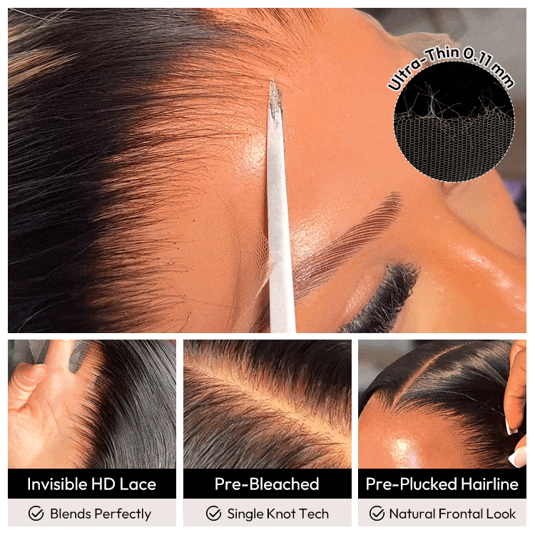 HD Lace Super Natural Hairline 28-40inch Silky Straight 13x6 Frontal Lace Wig