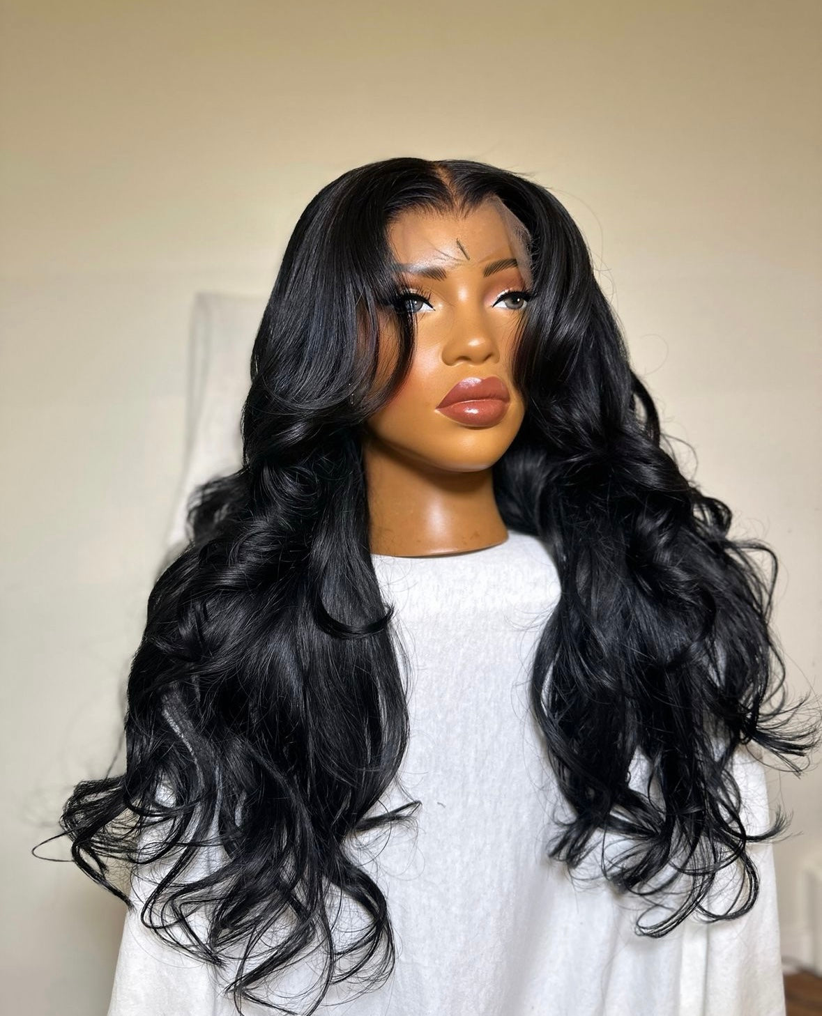 HD 13x6 Layered Jet Black frontal unit