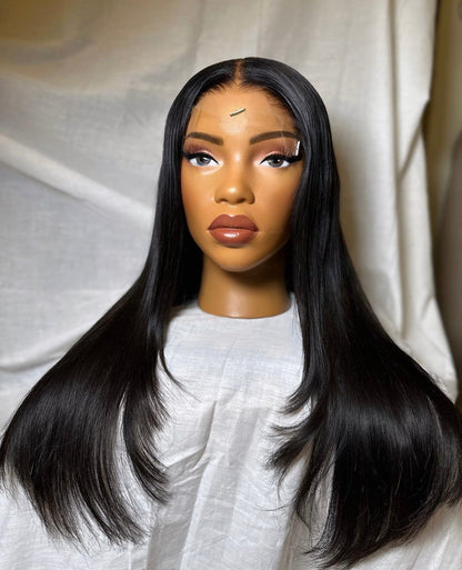 HD 6x6 closure black straight frontal