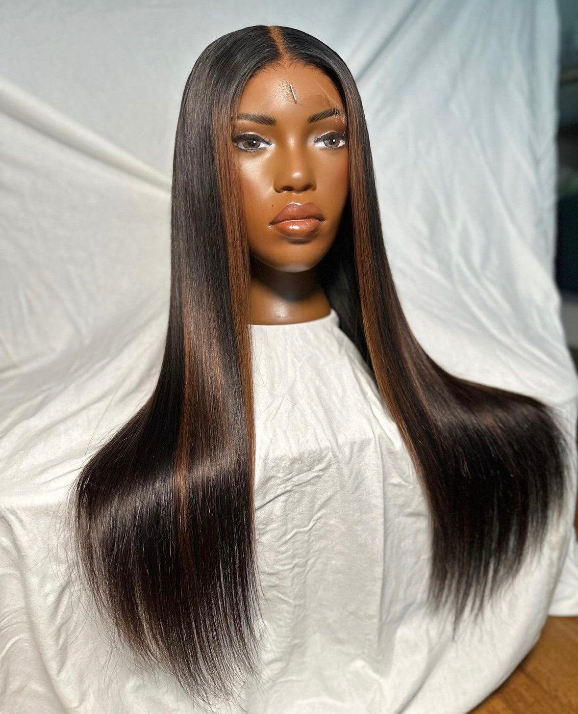 HD 6x6 closure Brown straight frontal unit