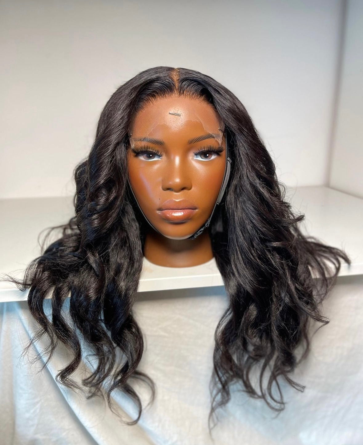 HD 6x6 closure black kinky wavey frontal unit