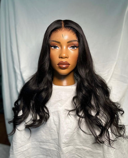 HD 5x5 closure natural black bodywave frontal unit