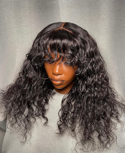HD 5x5 closure loose fringe wavy frontal unit