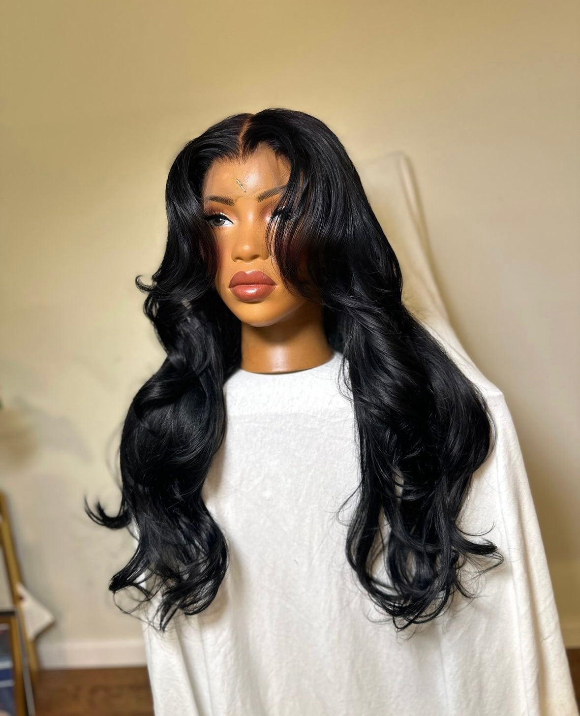 HD 13x6 Layered Jet Black frontal unit