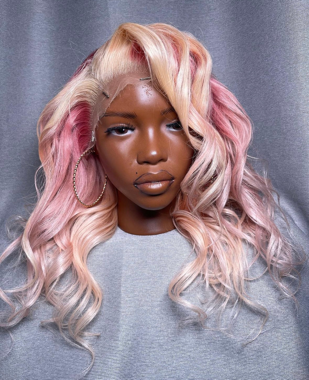 HD 13x4 Strawberries and cream wavy frontal unit