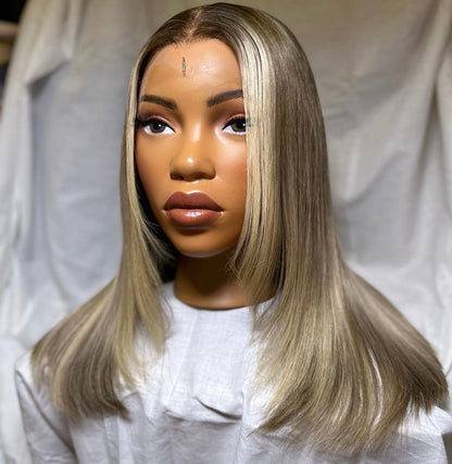 HD 13x4 blonde 613 straight frontal