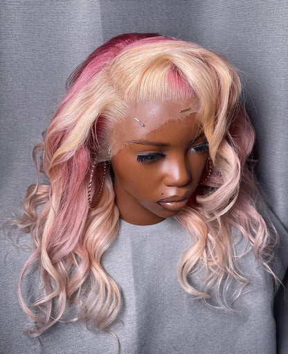 HD 13x4 Strawberries and cream wavy frontal unit