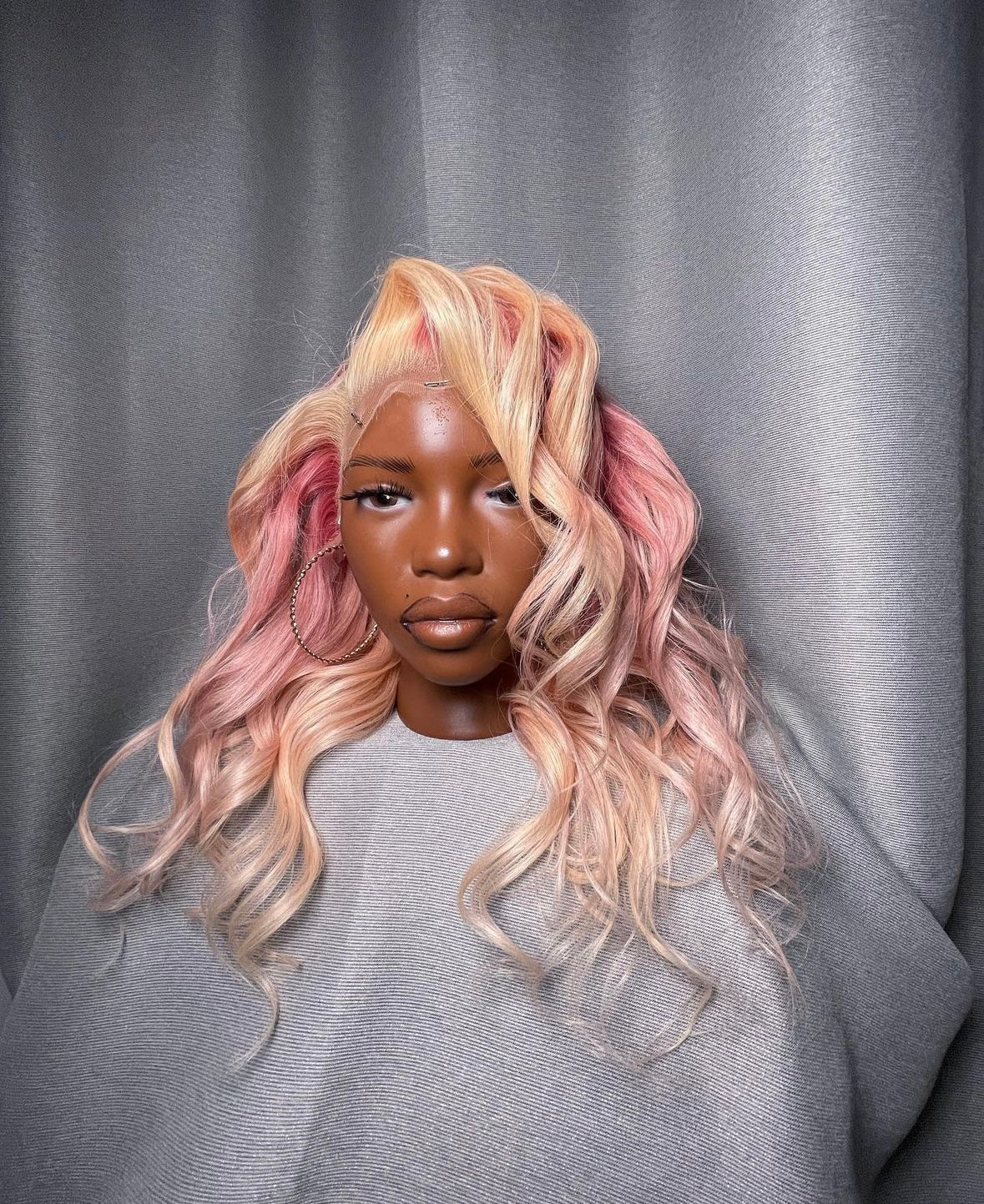 HD 13x4 Strawberries and cream wavy frontal unit