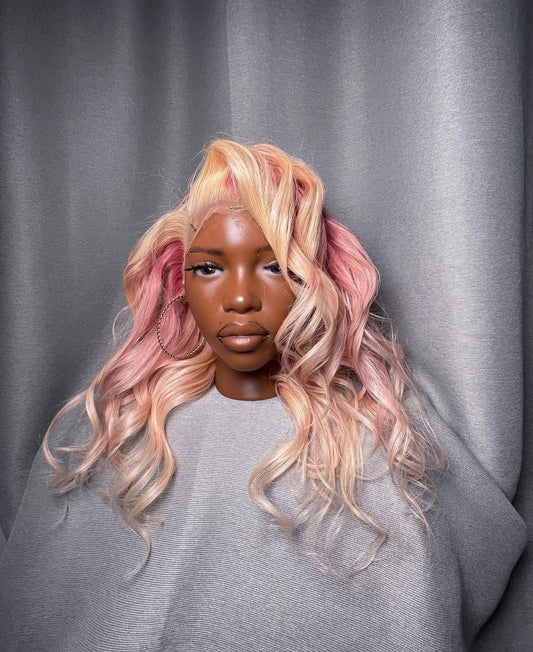 HD 13x4 Strawberries and cream wavy frontal unit