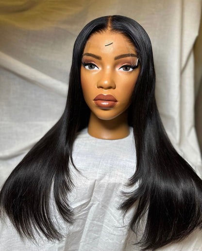HD 6x6 closure black straight frontal