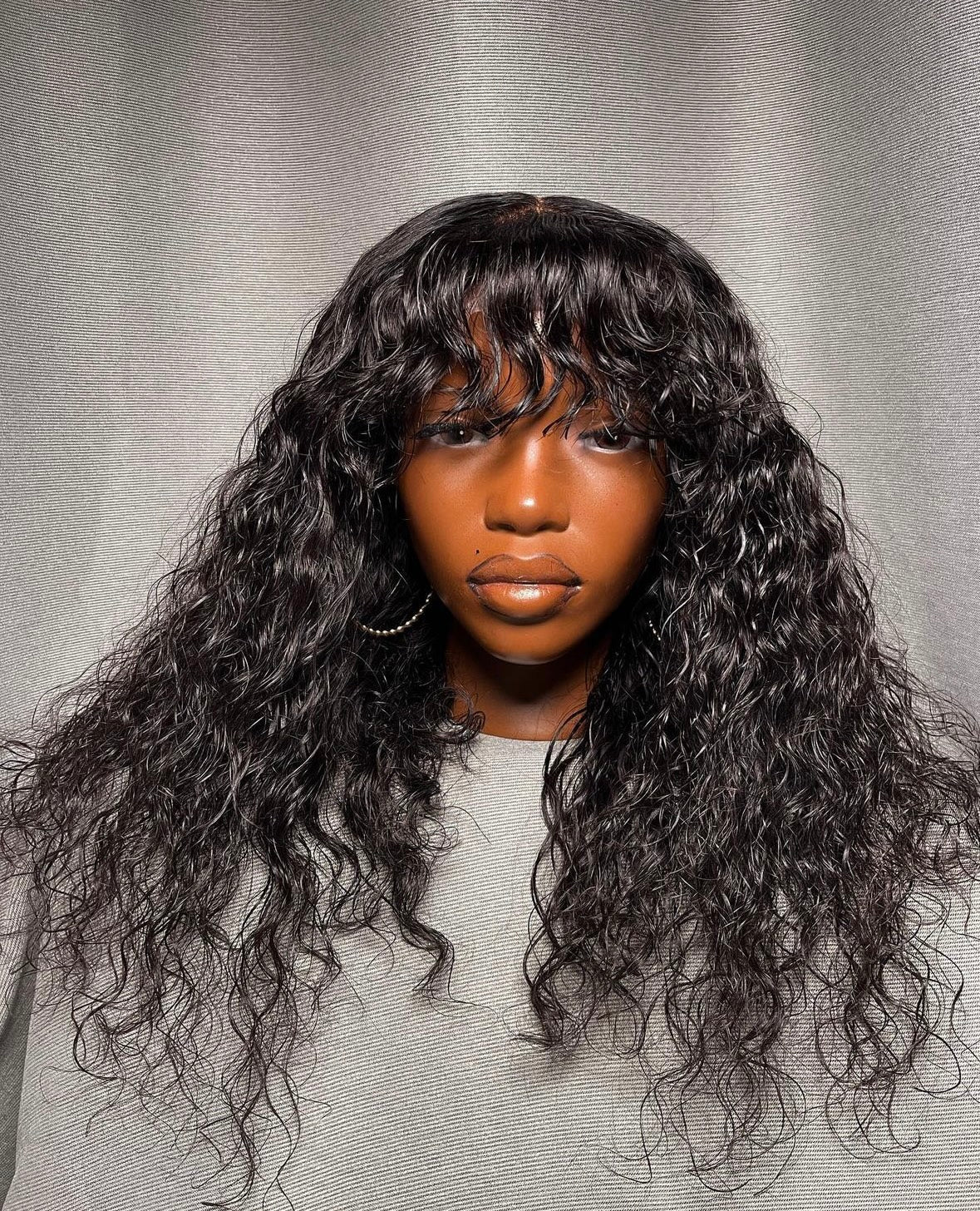 HD 5x5 closure loose fringe wavy frontal unit