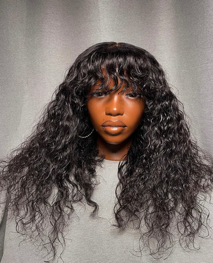 HD 5x5 closure loose fringe wavy frontal unit