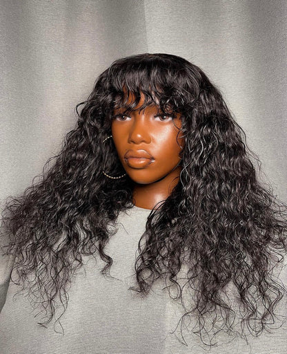 HD 5x5 closure loose fringe wavy frontal unit