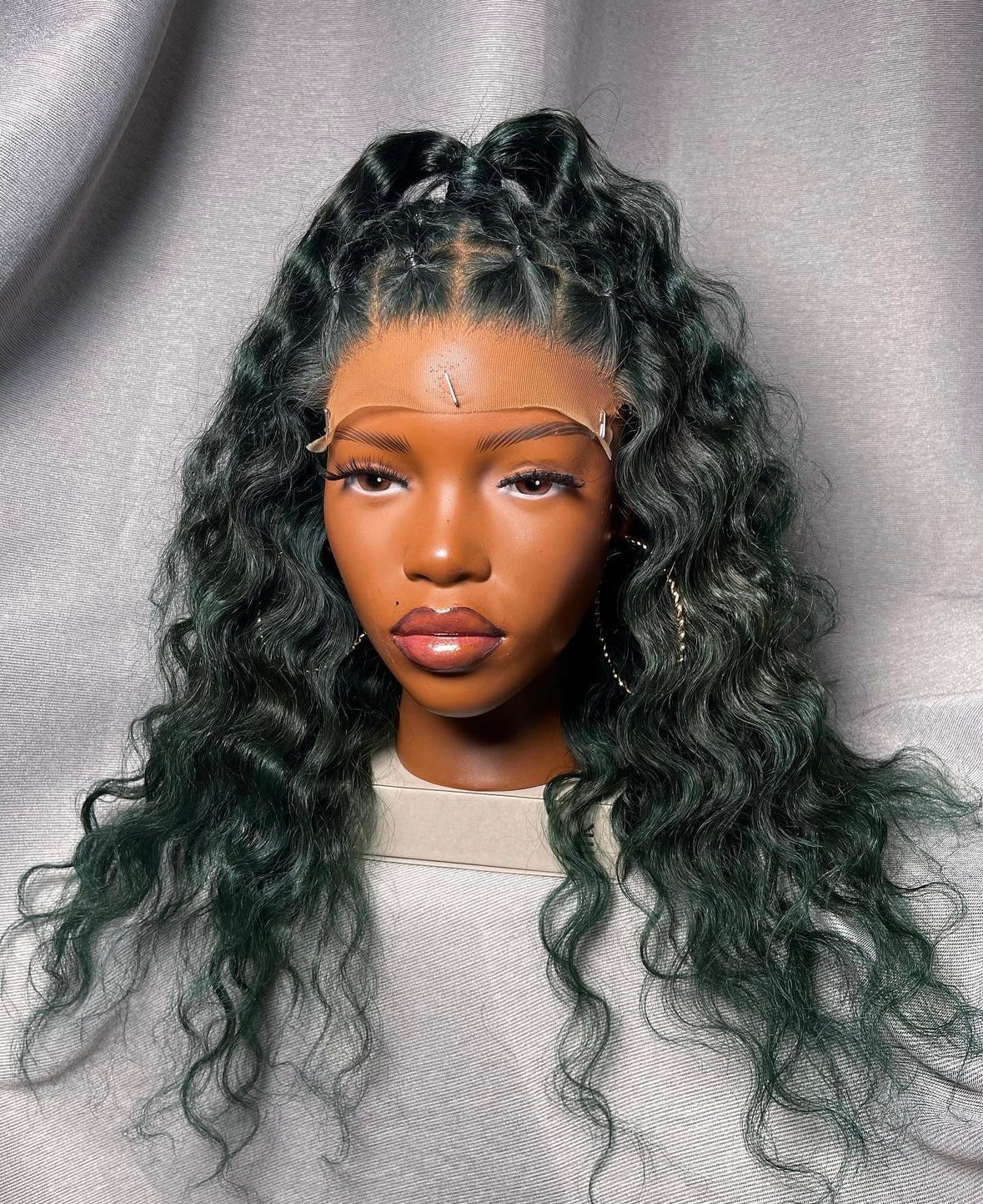 HD 7x7 closure Cashianna deep wave frontal unit