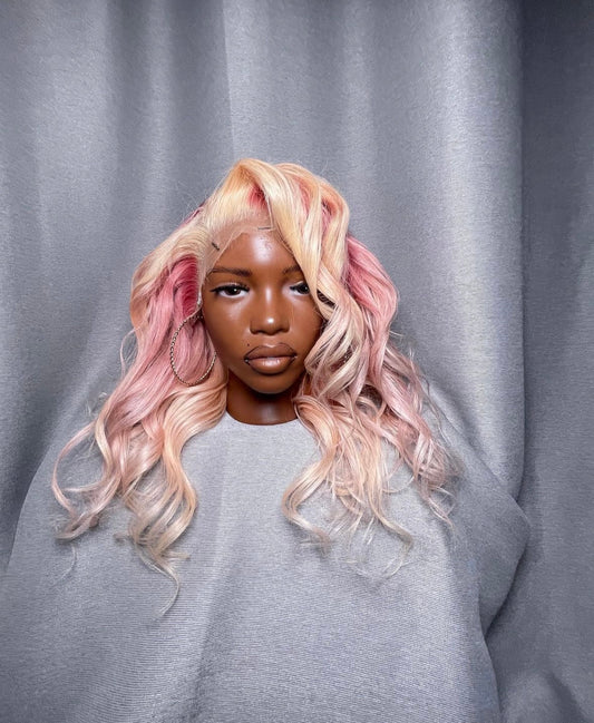 HD 13x4 Strawberries and cream wavy frontal unit