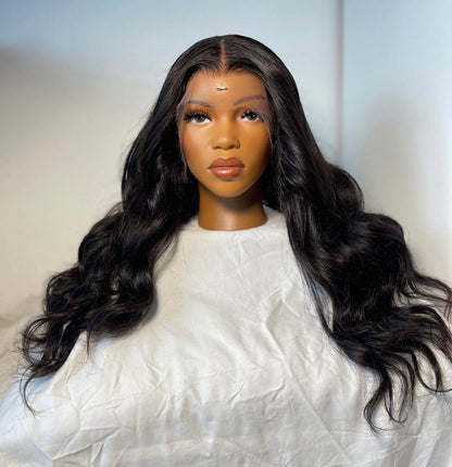 HD 13x6 black wavy frontal