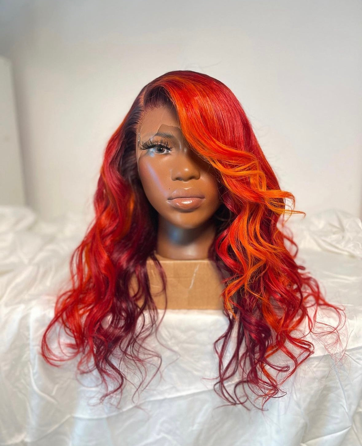 HD 13x4 fire highlight wavey frontal unit